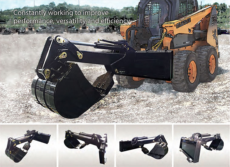 Heavy Duty Fixed Grapple Skidhoe