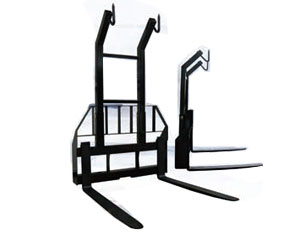 Pallet fork with bag lift