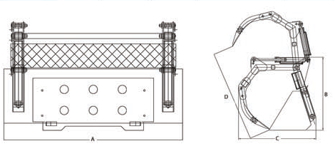 Heavy Duty Manure Grapple Bucket Specification