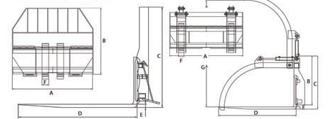 Heavy Duty Pallet Fork Grapple(Single & Double Arm)