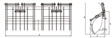 Heavy Duty Root Rake Grapple